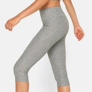 Outdoor Voices Warmup Crop Leggings - GRAY
